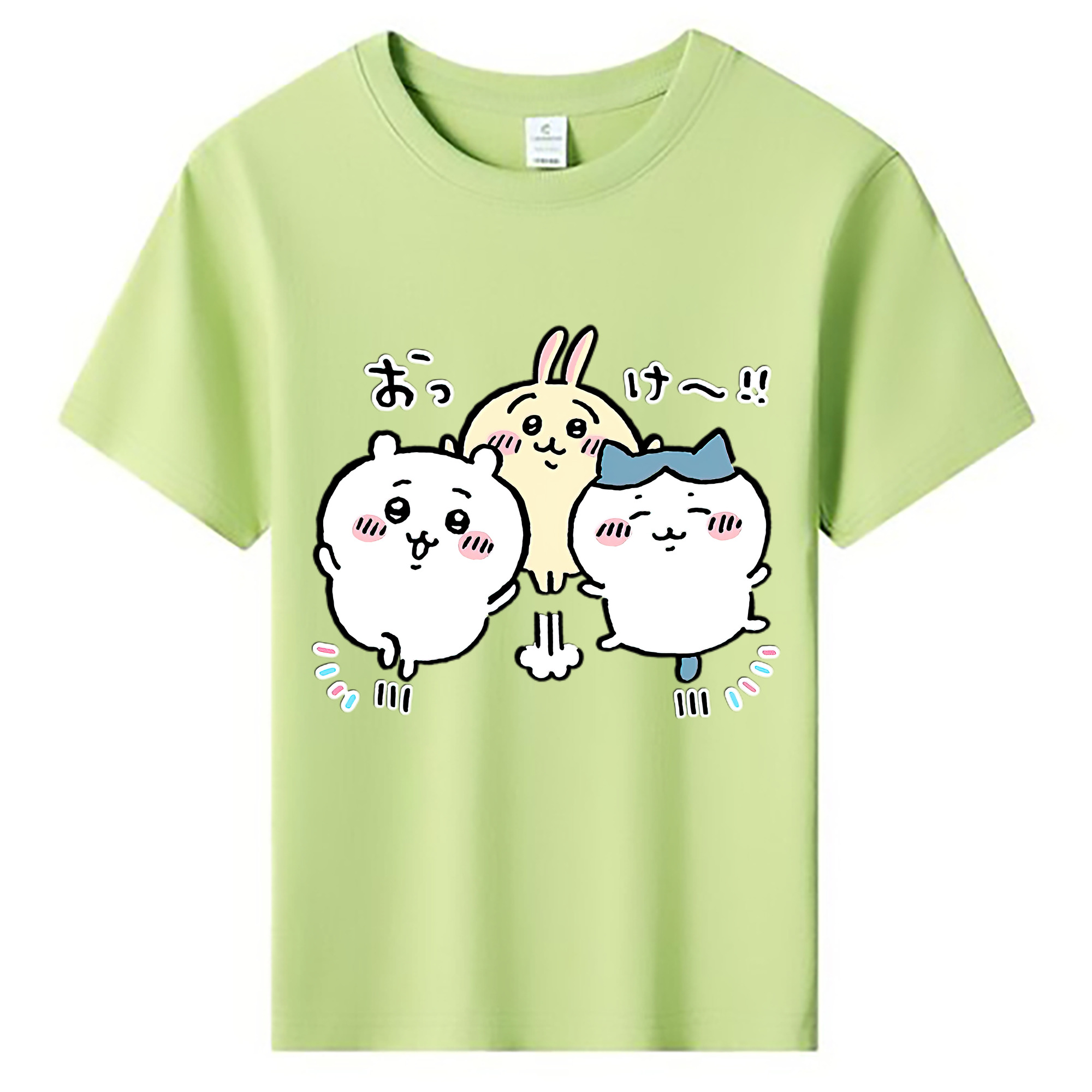 （画像用） ちいかわ ちいかわ Chii-kawa chiikawa 綿100％キッズTシャツ（フロントプリント）